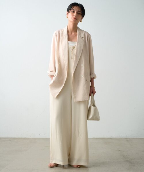 LOUNGEDRESS(ラウンジドレス)の「キャミオールインワン(サロペット/オーバーオール・レディース・オフホワイト/ブラック・SMALL/MEDIUM)」の20枚目の写真