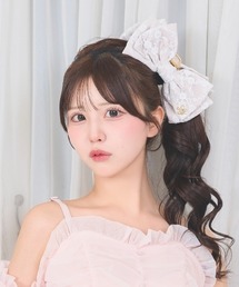 LAFARY（ラファリー）の「レースリボンバンスクリップ（バレッタ/ヘアクリップ）」
