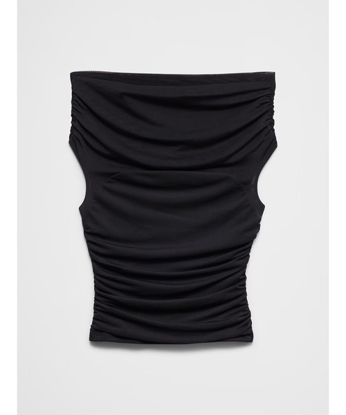 BANANA REPUBLIC FACTORY STORE(バナナリパブリック ファクトリーストア)の「BANANA REPUBLIC FACTORY STORE オフショルダーメッシュトップス(Tシャツ/カットソー・レディース・ブラック/ピンク・S/M/L/XS)」の4枚目の写真