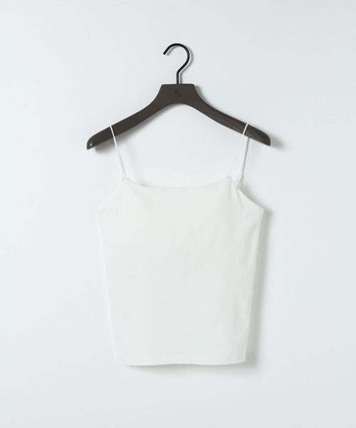 eL(エル)の「【eL】Cup Top Cami/668741(キャミソール・レディース・オフホワイト/ブラック・FREE)」の1枚目の写真
