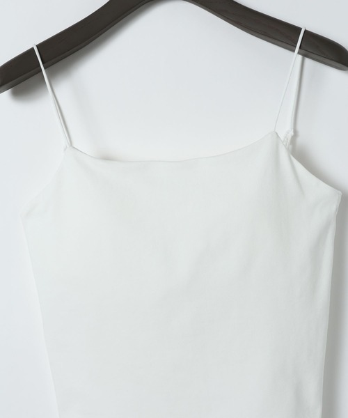 eL(エル)の「【eL】Cup Top Cami/668741(キャミソール・レディース・オフホワイト/ブラック・FREE)」の4枚目の写真