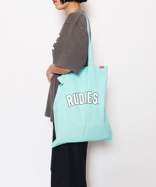 RUDIE'S（ルーディーズ）の「BRINK PHAT TOTE BAG（トートバッグ・メンズ・グリーン/オレンジ/パープル/エメラルド/ブラック/ブルー/レッド・FREE）」の4枚目の写真