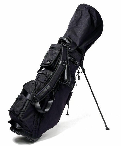 【美品】アッソブ キャディバッグ AS2OV GOLF BLACK 黒 AS2OV GOLF/アッソブ ゴルフ】 EXCLUSIVE BALLISTIC NYLON - キャディ