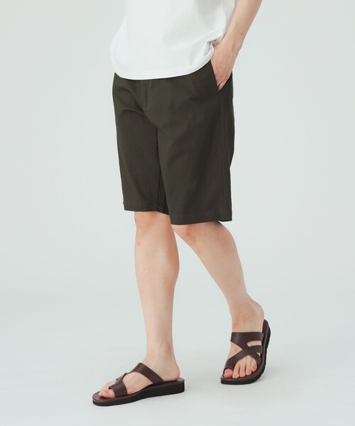 BEAMS HEART(ビームスハート)の「【6/18値下げ】コットン ピケ ショートパンツ(ウォッシャブル)(その他パンツ・メンズ・オリーブ/ブラック・L/M/S/XL)」の1枚目の写真
