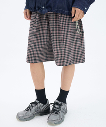 GOSTREET（ゴーストリート）の「バミューダチェックバンディングパンツレッド（その他パンツ）」