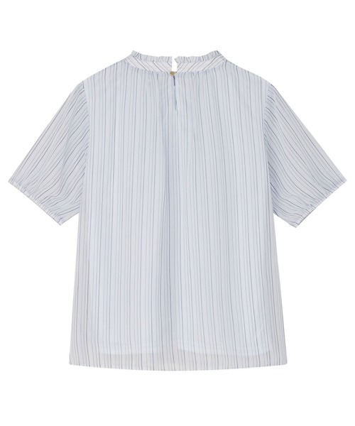 TOKYO SHIRTS(トウキョウシャツ)の「ストライプ シフォンブラウス 五分袖(シャツ/ブラウス・レディース・サックスブルー/ホワイト/ネイビー・L/M/LL)」の17枚目の写真