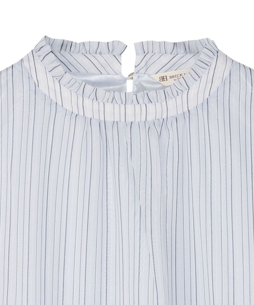 TOKYO SHIRTS(トウキョウシャツ)の「ストライプ シフォンブラウス 五分袖(シャツ/ブラウス・レディース・サックスブルー/ホワイト/ネイビー・L/M/LL)」の18枚目の写真