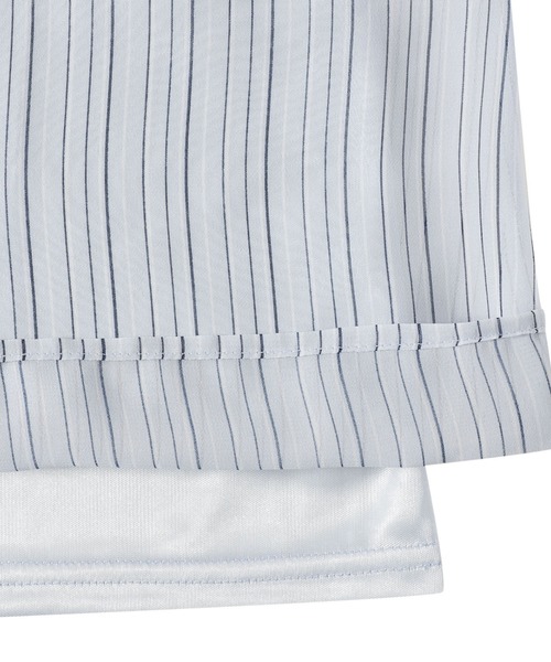 TOKYO SHIRTS(トウキョウシャツ)の「ストライプ シフォンブラウス 五分袖(シャツ/ブラウス・レディース・サックスブルー/ホワイト/ネイビー・L/M/LL)」の20枚目の写真