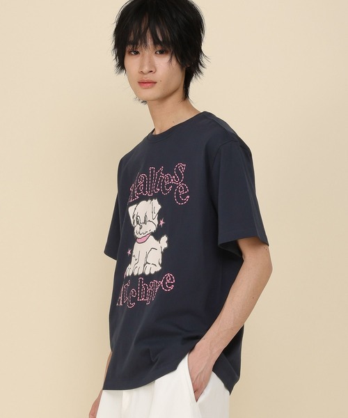 WaiKei（ワイケイ）の「【UNISEX】Wai Kei×ALAND／AロゴマルチーズTシャツ（Tシャツ/カットソー・レディース・ホワイト/ネイビー/ライトブルー・SMALL/MEDIUM）」の10枚目の写真