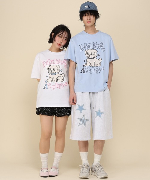 WaiKei（ワイケイ）の「【UNISEX】Wai Kei×ALAND／AロゴマルチーズTシャツ（Tシャツ/カットソー・レディース・ホワイト/ネイビー/ライトブルー・SMALL/MEDIUM）」の14枚目の写真