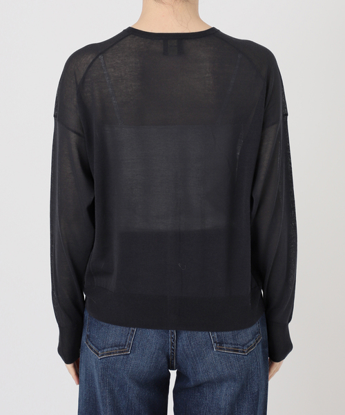 Spick & Span(スピックアンドスパン)の「ウォッシャブルシアークルーカーディガン(カーディガン/ボレロ・レディース・チャコールグレー/サックスブルー/ベージュ・FREE)」の17枚目の写真