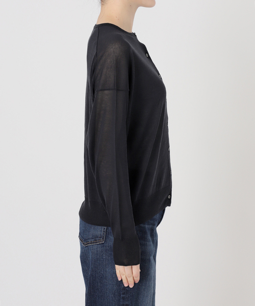 Spick & Span(スピックアンドスパン)の「ウォッシャブルシアークルーカーディガン(カーディガン/ボレロ・レディース・チャコールグレー/サックスブルー/ベージュ・FREE)」の18枚目の写真