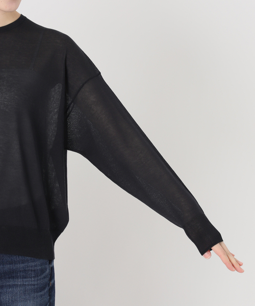 Spick & Span(スピックアンドスパン)の「ウォッシャブルシアークルーカーディガン(カーディガン/ボレロ・レディース・チャコールグレー/サックスブルー/ベージュ・FREE)」の19枚目の写真