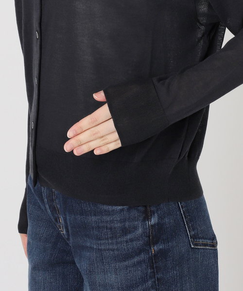 Spick & Span(スピックアンドスパン)の「ウォッシャブルシアークルーカーディガン(カーディガン/ボレロ・レディース・チャコールグレー/サックスブルー/ベージュ・FREE)」の20枚目の写真