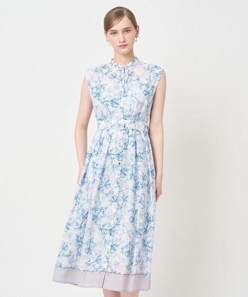 ANAYI(アナイ)の「Coral プリントローンシャツフレア ワンピース(シャツワンピース・レディース・ピンク/ブルー・38/36/34)」の21枚目の写真