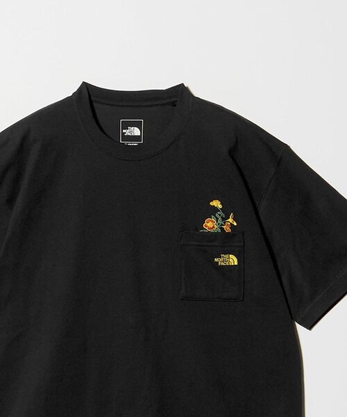 THE NORTH FACE(ザノースフェイス)の「<THE NORTH FACE>フラッシュ ドライフラワー ロゴ Tシャツ(Tシャツ/カットソー・メンズ・ブラック/ホワイト・XL/L/M)」の2枚目の写真