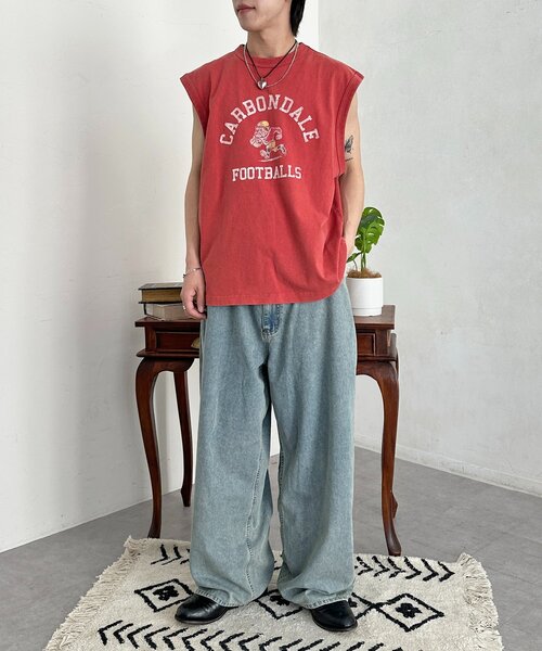 CPCM(シーピーシーエム)の「綿レーヨンバギーデニム(デニムパンツ・メンズ・サックスブルー/ブラック・MEDIUM/LARGE)」の13枚目の写真