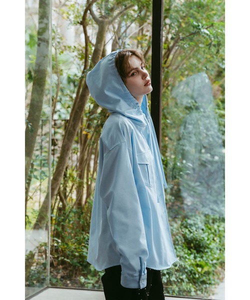 Knuth Marf（クヌースマーフ）の「UV protection hoodie (unisex)（シャツ/ブラウス・レディース・ブルー/ブラック・FREE）」の8枚目の写真