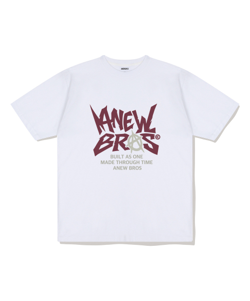 ANEWBROS（アニュブロス）の「マニフェストオーバーサイズ半袖Tシャツ6カラー[ANSE_2003]（Tシャツ/カットソー・レディース・ライトグレー/ネイビー/ホワイト×レッド/ホワイト×ブラック/ブラック×ホワイト/ブラック×ブルー・MEDIUM/SMALL/X-LARGE/LARGE）」の7枚目の写真