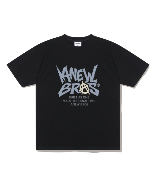 ANEWBROS（アニュブロス）の「マニフェストオーバーサイズ半袖Tシャツ6カラー[ANSE_2003]（Tシャツ/カットソー・レディース・ライトグレー/ネイビー/ホワイト×レッド/ホワイト×ブラック/ブラック×ホワイト/ブラック×ブルー・MEDIUM/SMALL/X-LARGE/LARGE）」の11枚目の写真