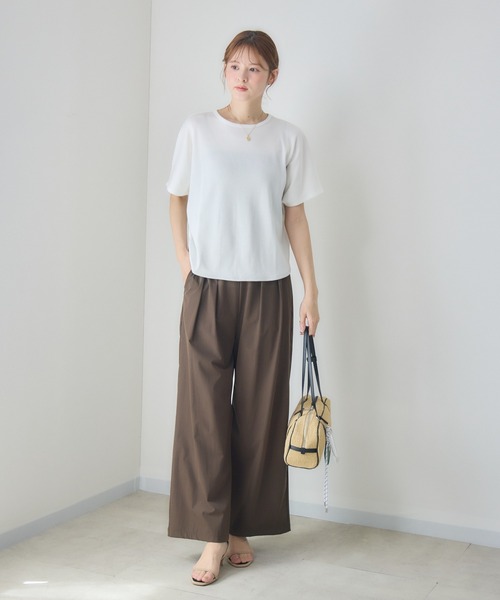 KATHARINE ROSS(キャサリンロス)の「接触冷感2タックワイドパンツ/撥水加工(その他パンツ・レディース・ブルー/ブラウン・SMALL/MEDIUM)」の7枚目の写真