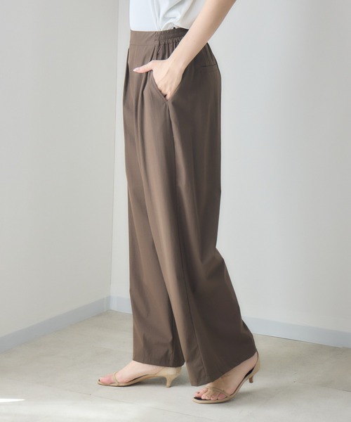 KATHARINE ROSS(キャサリンロス)の「接触冷感2タックワイドパンツ/撥水加工(その他パンツ・レディース・ブルー/ブラウン・SMALL/MEDIUM)」の6枚目の写真