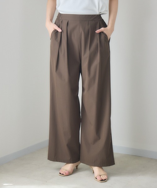KATHARINE ROSS(キャサリンロス)の「接触冷感2タックワイドパンツ/撥水加工(その他パンツ・レディース・ブルー/ブラウン・SMALL/MEDIUM)」の3枚目の写真