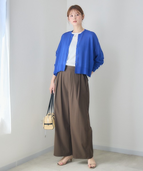 KATHARINE ROSS(キャサリンロス)の「接触冷感2タックワイドパンツ/撥水加工(その他パンツ・レディース・ブルー/ブラウン・SMALL/MEDIUM)」の16枚目の写真