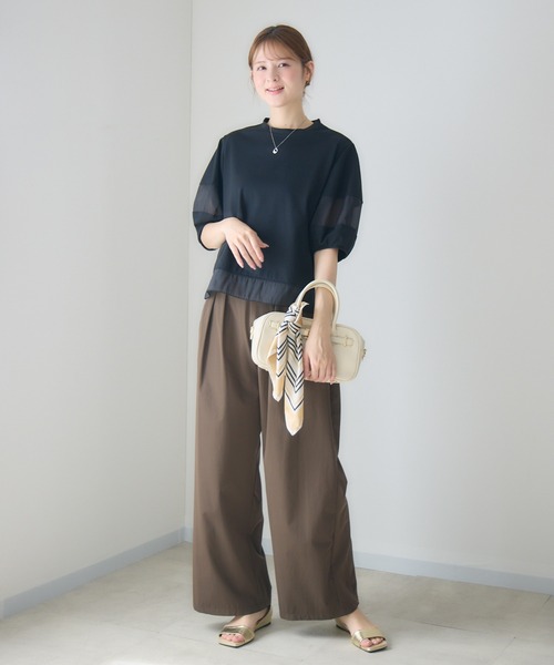 KATHARINE ROSS(キャサリンロス)の「接触冷感2タックワイドパンツ/撥水加工(その他パンツ・レディース・ブルー/ブラウン・SMALL/MEDIUM)」の21枚目の写真