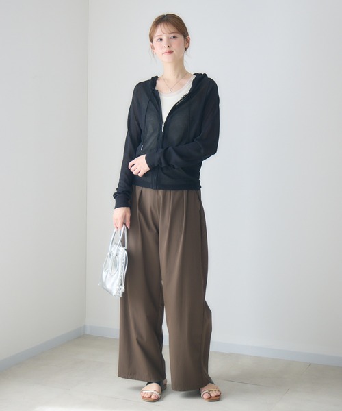 KATHARINE ROSS(キャサリンロス)の「接触冷感2タックワイドパンツ/撥水加工(その他パンツ・レディース・ブルー/ブラウン・SMALL/MEDIUM)」の18枚目の写真
