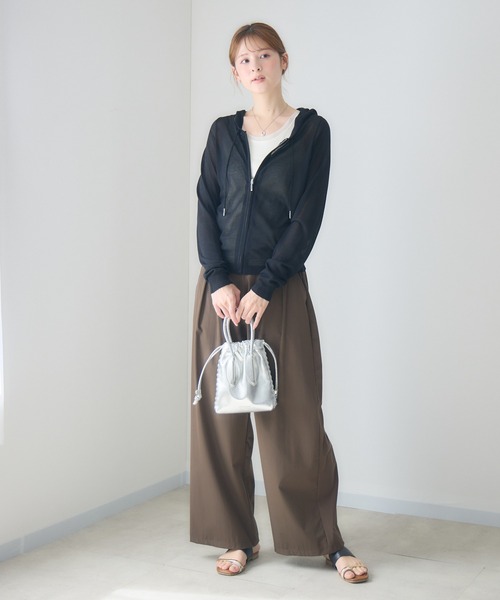 KATHARINE ROSS(キャサリンロス)の「接触冷感2タックワイドパンツ/撥水加工(その他パンツ・レディース・ブルー/ブラウン・SMALL/MEDIUM)」の19枚目の写真
