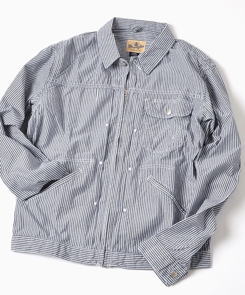 SHIPS（シップス）の「Wrangler(ラングラー)×SHIPS AUTHENTIC PRODUCTS: 別注 11MJZ■（ブルゾン・メンズ・ネイビー/ダークネイビー/ホワイト・MEDIUM/LARGE/SMALL）」の3枚目の写真