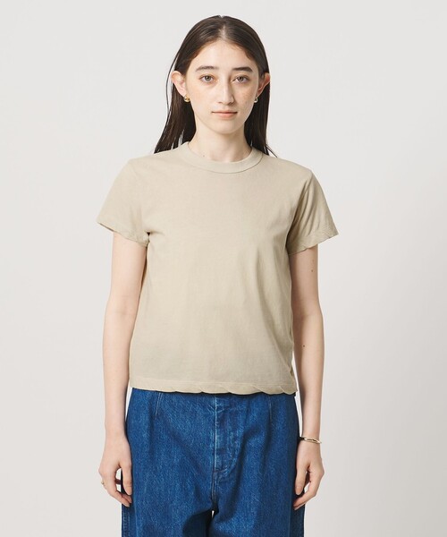 ATON（エイトン）の「＜ATON＞ツイスト ヘム Tシャツ（Tシャツ/カットソー・レディース・ホワイト/ライトピンク/ベージュ・02(38)）」の11枚目の写真