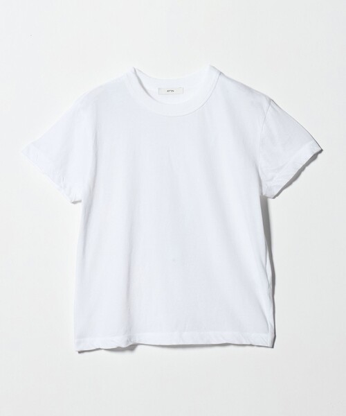 ATON（エイトン）の「＜ATON＞ツイスト ヘム Tシャツ（Tシャツ/カットソー・レディース・ホワイト/ライトピンク/ベージュ・02(38)）」の14枚目の写真