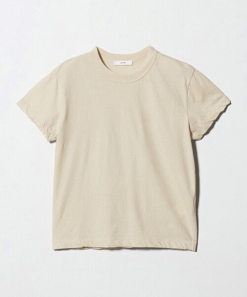 ATON（エイトン）の「＜ATON＞ツイスト ヘム Tシャツ（Tシャツ/カットソー・レディース・ホワイト/ライトピンク/ベージュ・02(38)）」の20枚目の写真