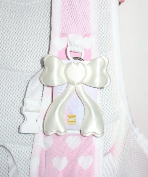 EVERYTHINGS（エブリシングス）の「【EVERYTHINGS】Bows Card-Holder / 【エブリシングス】３Dリボンチェーンカードホルダー（カードケース・レディース・ホワイト/ピンク/パープル・ONE SIZE）」の20枚目の写真