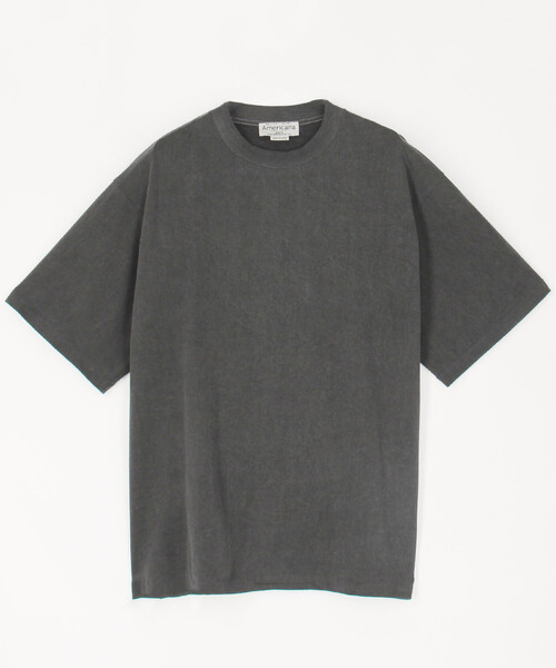 AMERICANA(アメリカーナ)の「AMERICANA/アメリカーナ ビッグシルエット ヴィンテージ天竺 TEE(Tシャツ/カットソー・レディース・ブラウン/チャコールグレー・ONE SIZE)」の3枚目の写真
