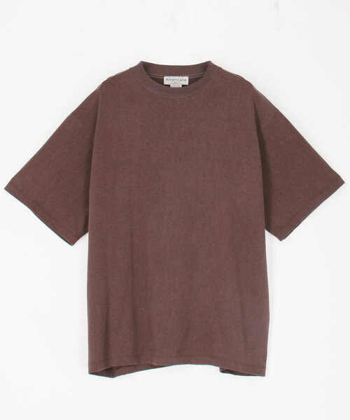 AMERICANA(アメリカーナ)の「AMERICANA/アメリカーナ ビッグシルエット ヴィンテージ天竺 TEE(Tシャツ/カットソー・レディース・ブラウン/チャコールグレー・ONE SIZE)」の9枚目の写真