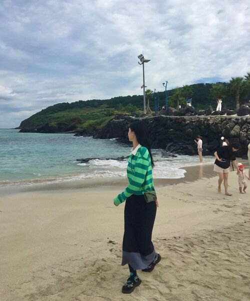 PLZPROJECT（プリーズプロジェクト）の「CROP RUGBY T- SHIRT, GREEN（ポロシャツ・レディース・その他・FREE）」の5枚目の写真
