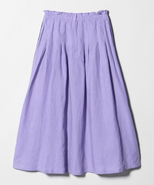 UNITED ARROWS(ユナイテッドアローズ)の「リネン タック ロングスカート ‐ウォッシャブル‐(スカート・レディース・ホワイト/ブラック/ライラック・38/36)」の22枚目の写真