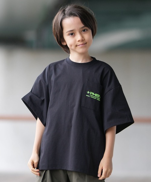 ムラサキスポーツ(ムラサキスポーツ)の「【ムラサキスポーツ別注】PHENIX/フェニックス キッズ 半袖 Tシャツ 接触冷感 吸水速乾 POT-26016MS(Tシャツ/カットソー・キッズ・ブラック/ホワイト・130cm/140cm/150cm/160cm)」の16枚目の写真