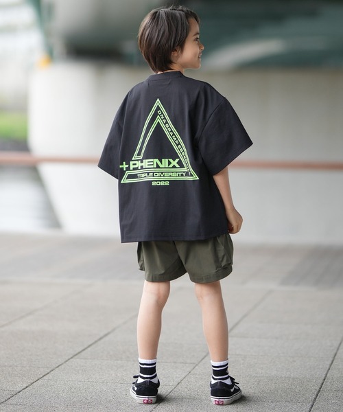 ムラサキスポーツ(ムラサキスポーツ)の「【ムラサキスポーツ別注】PHENIX/フェニックス キッズ 半袖 Tシャツ 接触冷感 吸水速乾 POT-26016MS(Tシャツ/カットソー・キッズ・ブラック/ホワイト・130cm/140cm/150cm/160cm)」の5枚目の写真