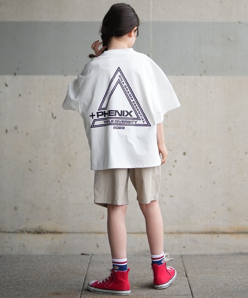 ムラサキスポーツ(ムラサキスポーツ)の「【ムラサキスポーツ別注】PHENIX/フェニックス キッズ 半袖 Tシャツ 接触冷感 吸水速乾 POT-26016MS(Tシャツ/カットソー・キッズ・ブラック/ホワイト・130cm/140cm/150cm/160cm)」の13枚目の写真