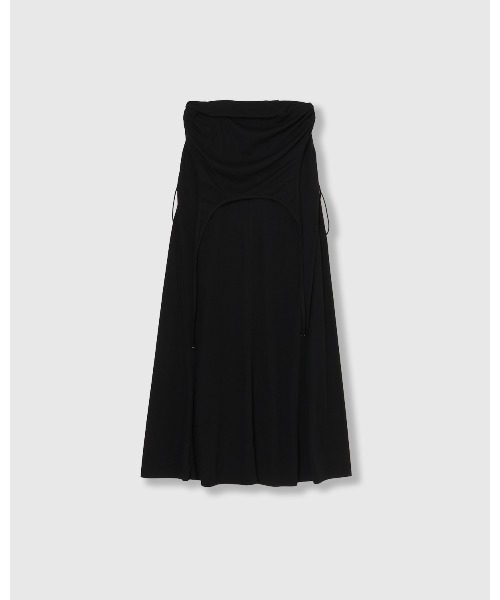 THINGS THAT MATTER(シングス ザット マター)の「TWO WAY GATHERED DRESS & SKIRT / ツー ウェイ ギャザード ドレス アンド スカート(スカート・レディース・ブラウン/ブラック・FREE)」の13枚目の写真