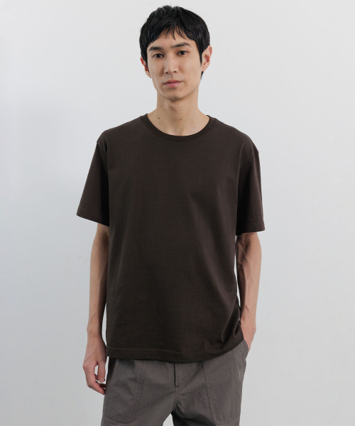 BLANKROOM(ブランクルーム)の「クラシックハーフTシャツ_MELANGE OLIVE(Tシャツ/カットソー・メンズ・その他・3/4/2/1)」の2枚目の写真