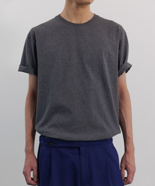 BLANKROOM(ブランクルーム)の「クラシックハーフTシャツ_MELANGE OLIVE(Tシャツ/カットソー・メンズ・その他・3/4/2/1)」の5枚目の写真