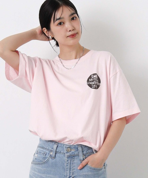 Gready Brilliant（グレディブリリアン）の「ＬＭＧツアーカットソー（Tシャツ/カットソー・レディース・ピンク/チャコールグレー・FREE）」の2枚目の写真
