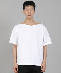 SAINTCREW（セントクルー）の「無地ボートネック半袖Tシャツ BSR-882 ホワイト（Tシャツ/カットソー）」