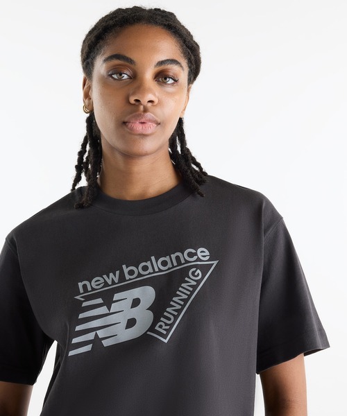 NEW BALANCE(ニューバランス)の「トライロゴショートスリーブTシャツ(Tシャツ/カットソー・レディース・チャコールグレー・MEDIUM/SMALL/X-LARGE/LARGE)」の3枚目の写真