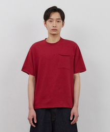 カットオフクロップボックスTシャツ(レッド)